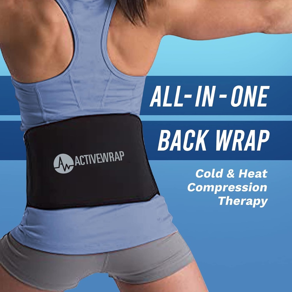 ActiveWrap Back Ice Pack Wrap - Sciatic Nerve Ice Therapy for Pain Rel