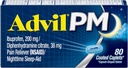 Advil PM Pain Reliever and Nighttime Sleep Aid - 160 Count (2 Pack) - Ibuprofen for Pain Relief and Diphenhydramine Citrate for Sleep Support