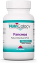 Pancreas Pork 425mg Supplement - Natural Glandular Enzymes for Digestive Health - Amylase, Protease, Lipase - Hypoallergenic - 60 Capsules