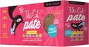 TIKI PETS Grill Pâté Cat Food Variety Pack - Real Flaked Fish - High-Protein & High-Moisture - 12 Pack of 2.8 oz. Cans