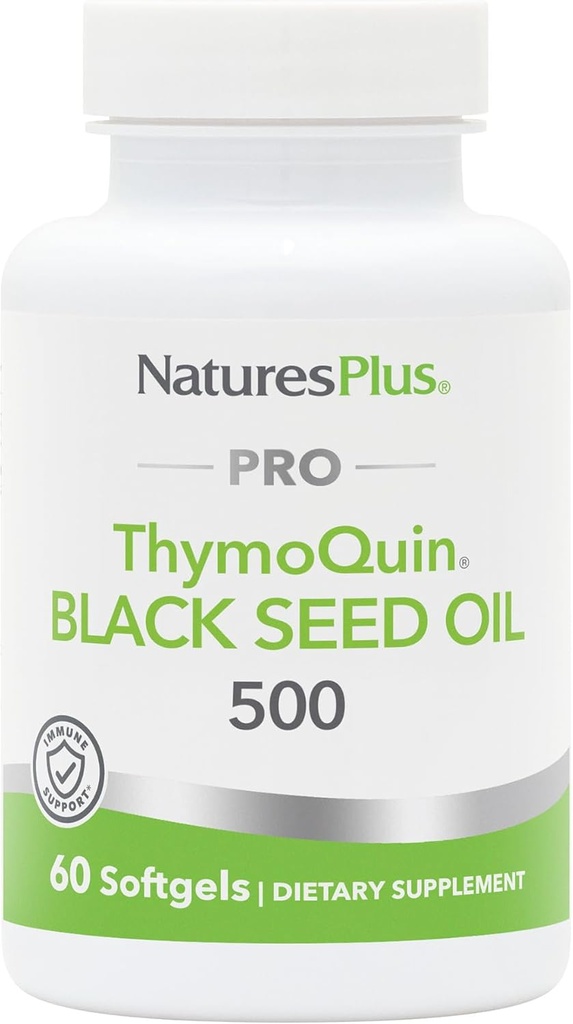 Full-Spectrum Black Seed Oil Softgels - 500mg - Cold-Pressed - Gluten Free - 60 Servings