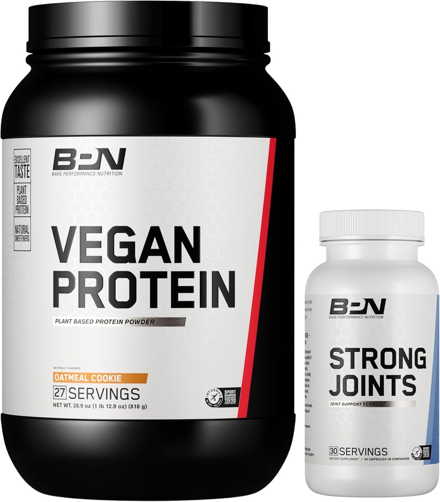 Vegan Oatmeal Cookie Protein + Joint Support Bundle by BARE PERFORMANCE NUTRITION