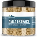 Pure Amla Extract Capsules - 200 Count, Undiluted & Additive-Free by Earthborn Elements