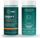 Vegan Plant-Based Algae Omega-3 Bundle for Sports & Joint Health, 30 Servings, Fish Oil Alternative with No Fishy Aftertaste