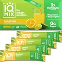 IQBAR IQMIX Electrolyte Powder Packets - Sugar Free Hydration Drink Mix with Keto Electrolytes, Lions Mane, Magnesium, and Potassium - Lemon Lime Flavor (20 Pack)