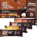 IQBAR IQJOE Instant Mushroom Coffee Packets - Variety Pack with Lion’s Mane and Magtein Magnesium L-Threonate - Clarity and Mood Enhancing - Sugar Free, Keto, Vegan - 200mg Natural Caffeine - 16 Count