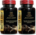 Natural Diuretic Water Pills - Water Retention Relief, Uric Acid Support, Immune Boost - Maximum Strength Formula - 2 Bottles