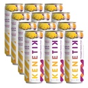 High Performance KENETIK Nootropic Ketone Drink in Pineapple Passionfruit Flavor, Caffeine & Sugar Free, Boost Energy & Focus with D-BHB Ketones, Zero Crash or Jitters, Ready to Drink 12 Pack