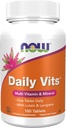 NOW Foods Daily Vits™ Supplement with Lutein & Lycopene - 100 Tablets, One Tablet Daily for Complete Nutrition