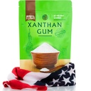 Premium Quality USA-Made Xanthan Gum (8 oz) - Food Grade Thickener for Cooking, Baking, Sauces, Soups - Non GMO & Gluten Free - Ideal for Vegetarian, Kosher & Halal Diets, Keto-Friendly