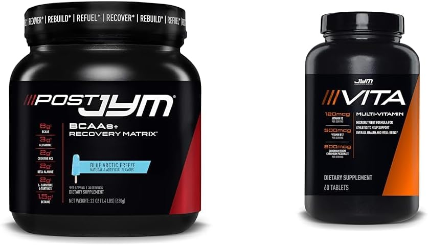 Post JYM Active Matrix Post-Workout & Vita JYM Sports Multivitamin Bundle - 60 Tablets by JYM Supplement Science