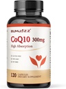 High Absorption CoQ10 Capsules 300mg - 120 Count - Non-GMO & Gluten-Free - Bumjazz Coenzyme Q10 Supplement