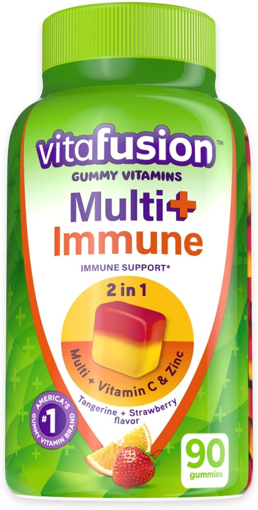 Fiber Well Fit and Multi+ Immune Support Gummies Bundle - 90 Count Each