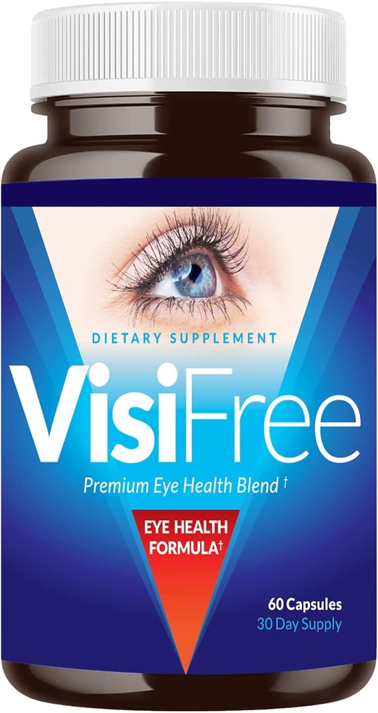 Adult Eye Health Capsules with Vitamins & Minerals for Clear Vision - VisiFree Eye Supplement for Eyesight Improvement - 1 Pack