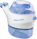 Nascool Nasal Irrigation System with 50 Salt Packets for Sinus Relief - Saline Nasal Wash Machine for Clear Breathing & Family Nose Cleaner
