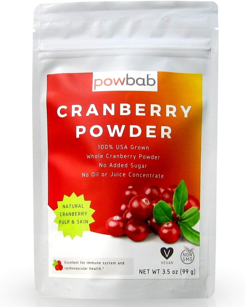 Organic USA Grown Cranberry Powder Supplement for Women's Health