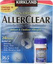 Kirkland Signature Non-Drowsy Allerclear Loratadine Tablets 10mg - Mega Pack of 1095 Tablets - Antihistamine for Allergies