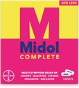 Midol Complete Caplets, 24-Count x 2 Pack - Varied Packaging - Fast Relief for Menstrual Symptoms