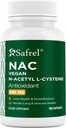 600mg N-Acetyl-L-Cysteine (NAC) Capsules - 180 Count - Respiratory, Immune, Liver Health Support - Antioxidant, Free-radical Defense - Easy Absorption - Non-GMO, Gluten Free