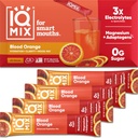 IQBAR IQMIX Electrolyte Powder Packets - Sugar Free Hydration Supplement Drink Mix with Keto Electrolytes, Lions Mane, Magnesium, and Potassium - Blood Orange Flavor - 20 Packets