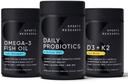 Wild Alaskan Pollock Omega 3 Fish Oil Softgels with Vegan Probiotics, Vitamin D, and Vitamin K